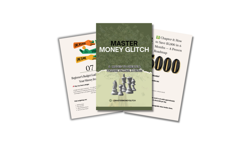 Master Money Glitch - 8  MOVES TO CREATE A PASSIVE INCOME STREAM